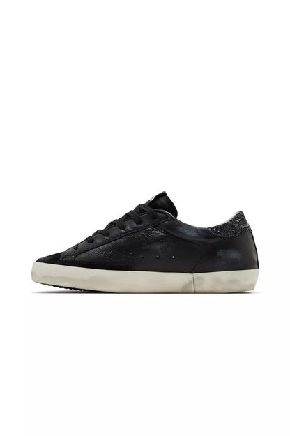 Golden Goose Wmns Superstar 'Black Glitter Heel'