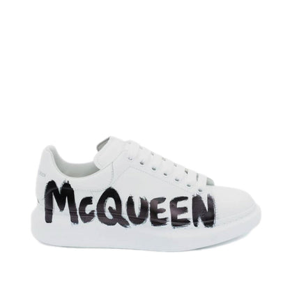 Alexander McQueen oversized Graffiti White