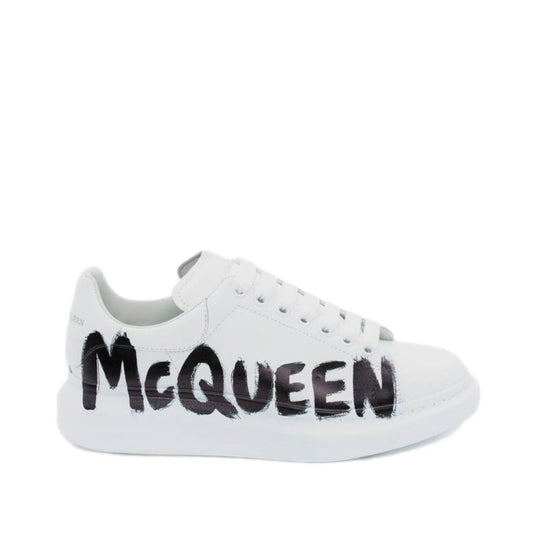 Alexander McQueen oversized Graffiti White