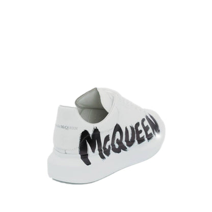 Alexander McQueen oversized Graffiti White