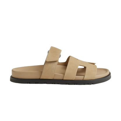 Hermès Chypre Sandals 'Beige Suede'