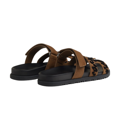 Hermès Chypre sandal 'brun fumé / noir'